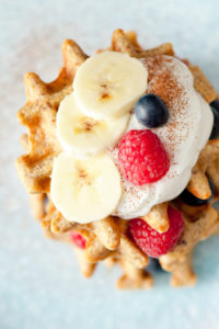 Gezonde wafels met havermout en banaan
