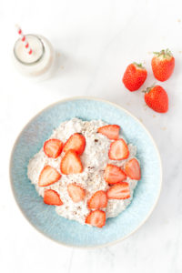 overnight oats aardbei